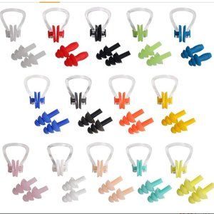 Silicone Ear Plugs & Nose Clips (14 Sets)